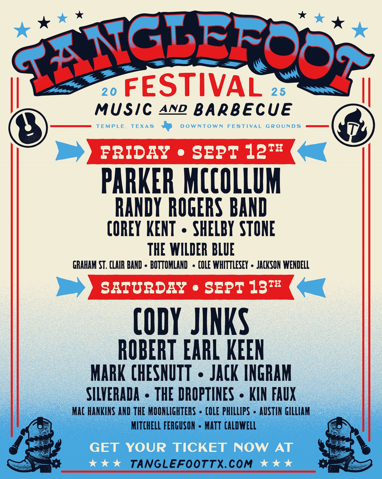 TANGLEFOOT_LineupGraphic the Tanglefoot 2025 lineup